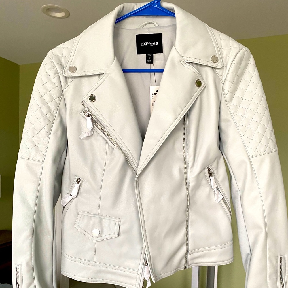 Faux leather jacket
